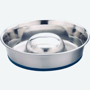 HARMONY Stainless Steel Dog Slow Feeder Bowl - 3.5 Cup / 28 fl oz NWT